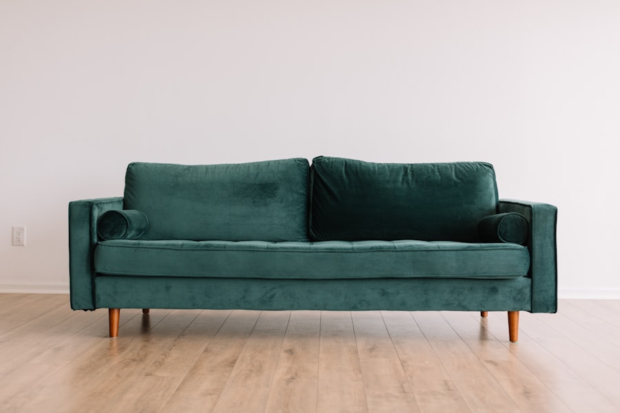 Old sofa being removed from a Chattanooga home